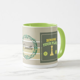 Mug Know Your Place – Personalized Floral Affirmation