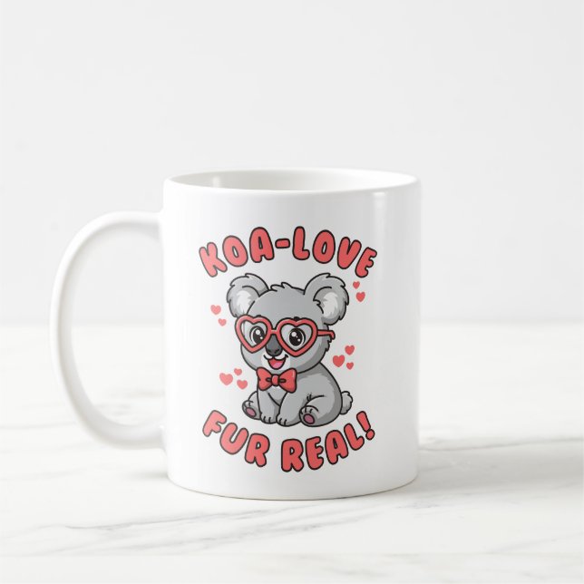 Mug Koa-Love Fur Real - Pun de la Saint-Valentin avec  (Gauche)