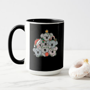 Mug Koala Christmas Tree Funny Animal Christmas