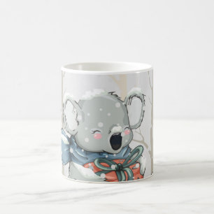 Mug Koala gris clair dans la boue de bois de neige