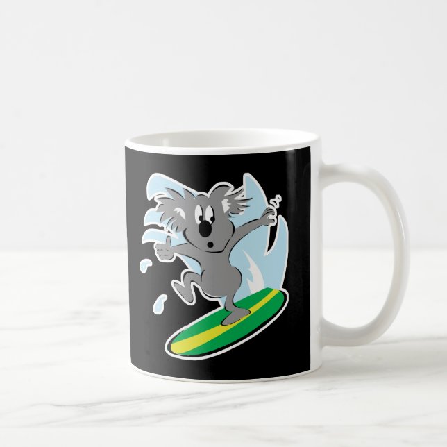 Mug koala ours surfant drôle (Droite)