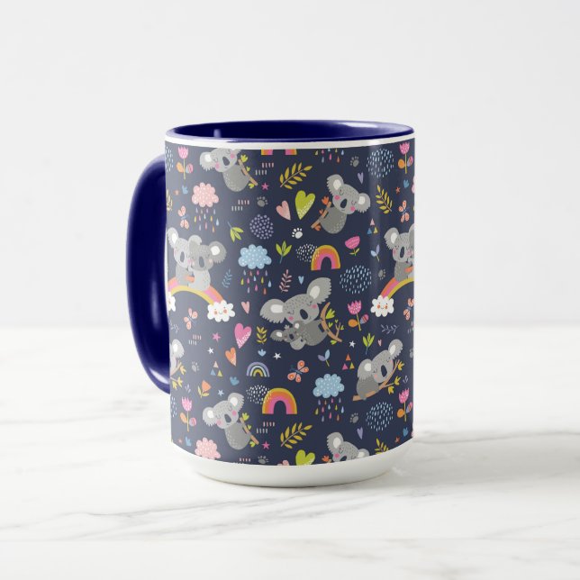 Mug Koala Rainbow Love Motif (Devant gauche)