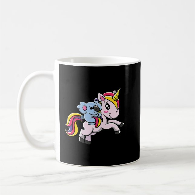 Mug Koala Riding Magique Unicorne Australie Aimer Auss (Gauche)