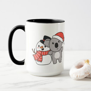 Mug Koala With Snowman