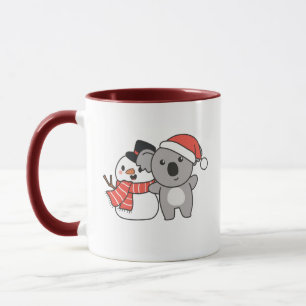 Mug Koala With Snowman