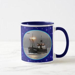 Mug Kodiak, bateau de crabe dans le port néerlandais,