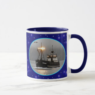 Mug Kodiak, bateau de crabe dans le port néerlandais,