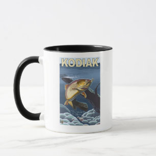 Mug Kodiak, section transversale de la truite fardée d