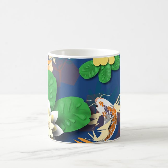 Mug Koi Carp et Lotus Flowers (Centre)
