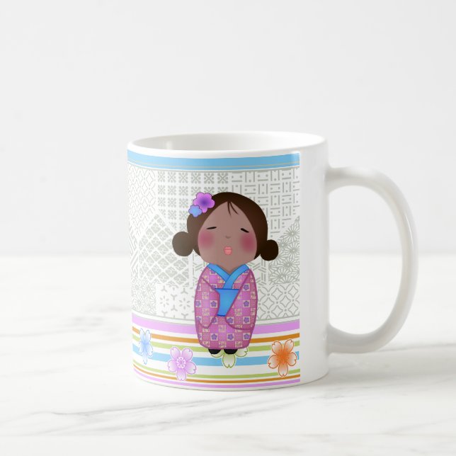 Mug kokeshi sakura (Droite)