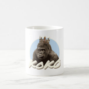 Mug Koko la couronne de port de gorille