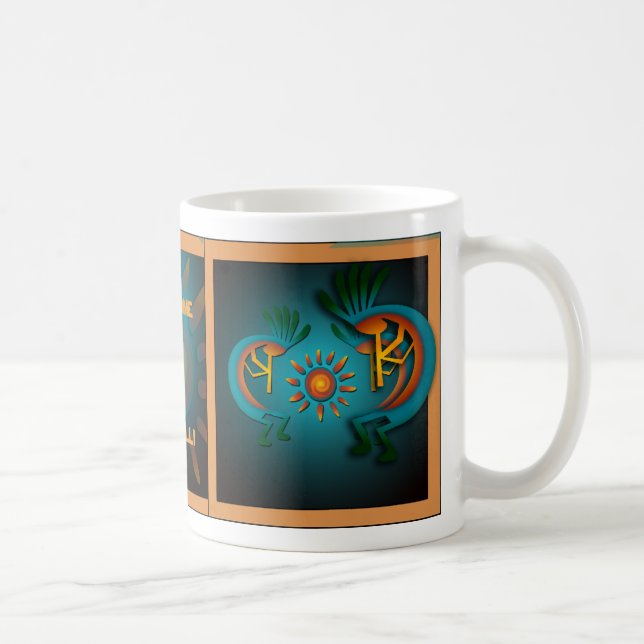 Mug Kokopelli avec bouchon Modèle Sun Sud-Ouest (Droite)