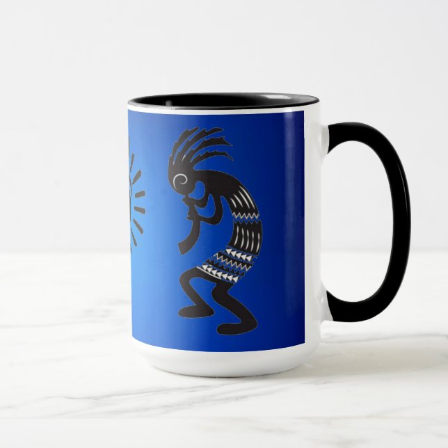 Mug Kokopelli Avec Symbole Sun Amérindien (Droite)