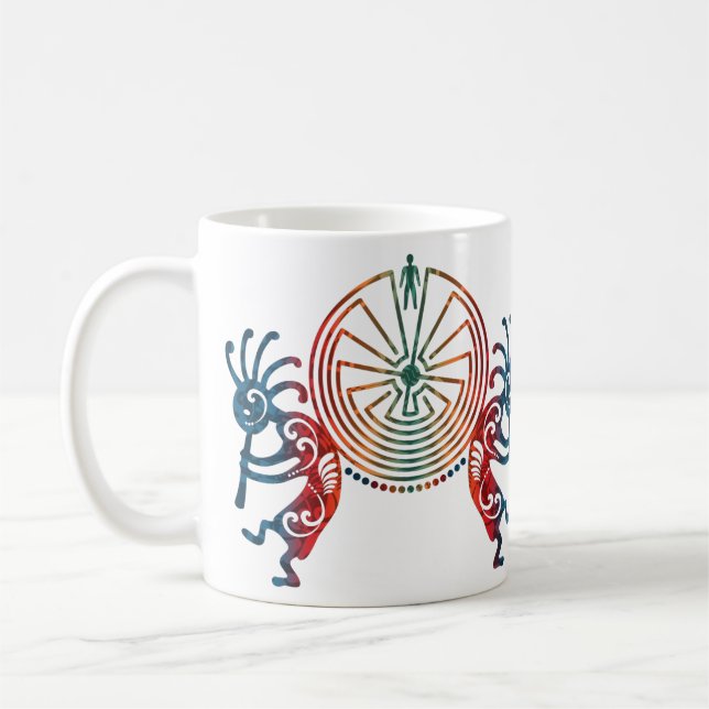 Mug KOKOPELLI / L'HOMME DANS LE MAZE + vos idées (Gauche)