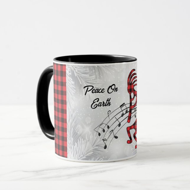 Mug Kokopelli, Rouge Et Noir (Devant gauche)