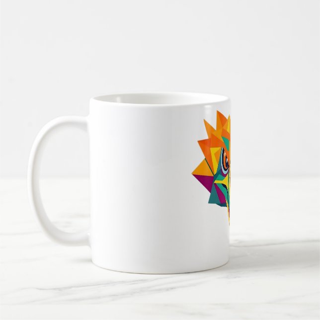 Mug Komodo Dragon Art géométrique Tee (Gauche)