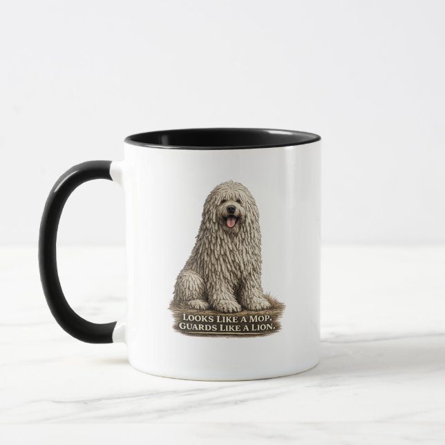 Mug Komondor – Ressemble à une serpillière Garde comme (Gauche)