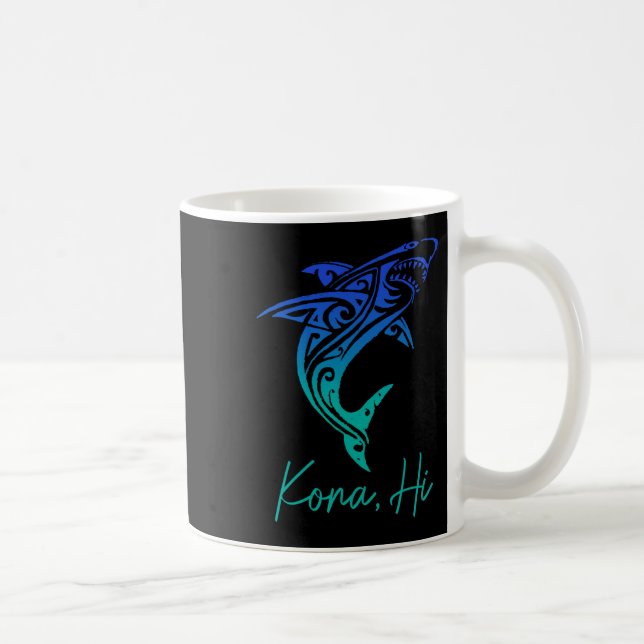Mug Kona Hawaii Requin Plongée Pêche Surf Surfeur Hawa (Droite)
