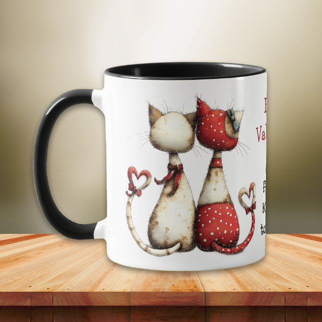 Mug Kool Cat Cute Valentine's Day  (Créateur téléchargé)