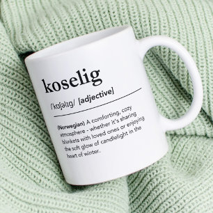Mug Koselig, définition Dictionnaire de mots norvégien