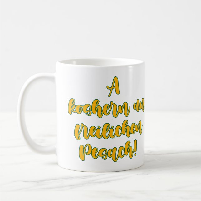 Mug Koshern Un Freilichen Pesach (Gauche)