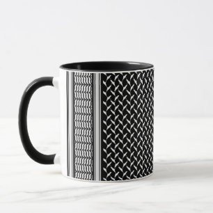 Mug Koufiya palestinien   noir Keffiyeh