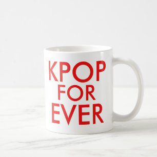 Mug Kpop Forever   Music Fan Cadeau rouge