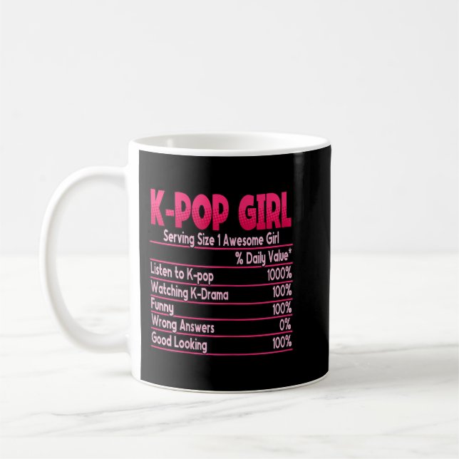 Mug Kpop Girl coréen Pop Music Kpop (Gauche)