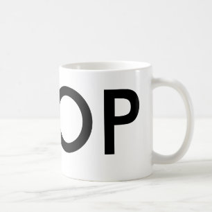 Mug Kpop Music Fan Cadeau noir et blanc