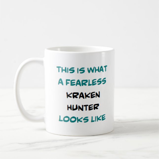 Mug kraken hunter, sans peur (Gauche)