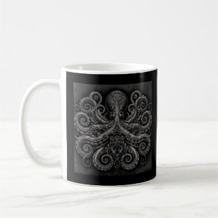 Mug Kraken Steampunk Octopus Ornate Black