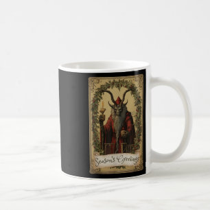 Mug Krampus Tarot Card Design Noël Saison Evil Pa