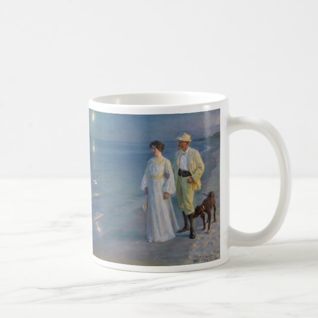 Mug Kroyer - L'artiste et sa femme sur la plage (Droite)
