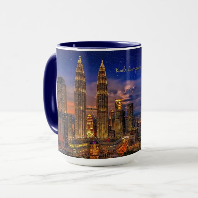 Mug Kuala Lumpur skyline (Devant gauche)
