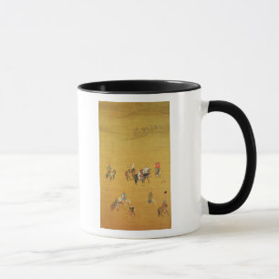 Mug Kublai Khan chassant, dynastie de yuan