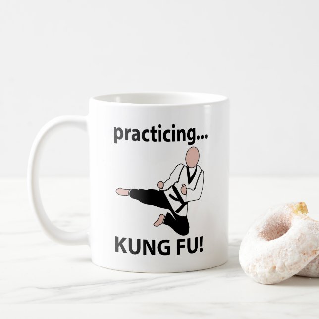 Mug Kung Fu Ceinture Noire Arts Martiaux (Avec donut)