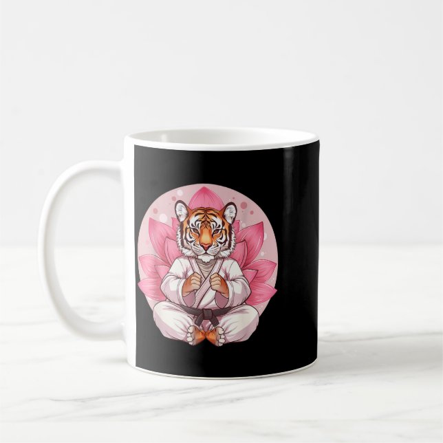 Mug Kung Fu Tigre Lotus Fleur Kickboxing Taekwondo (Gauche)