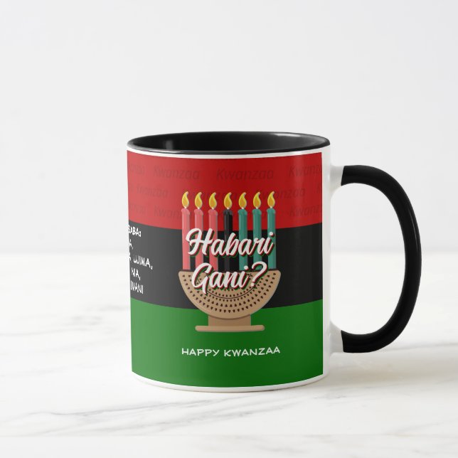 Mug Kwanzaa HABARI GANI (Droite)