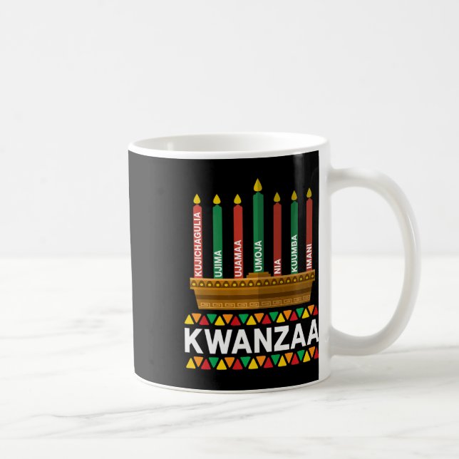 Mug Kwanzaa Principes Kwanzaa Bougies Kinara Pan Afri (Droite)
