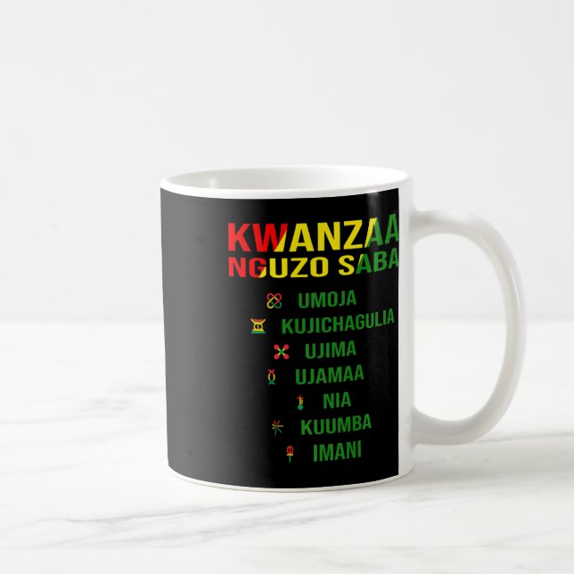 Mug Kwanzaa - Swahili Pour Les Sept Principes (Droite)