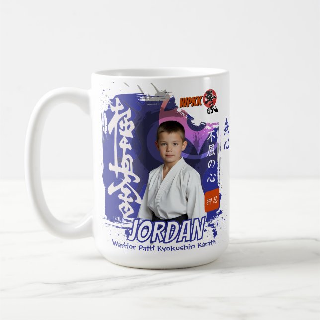 Mug Kyokushin Karate Student Personalized Photo  (Gauche)