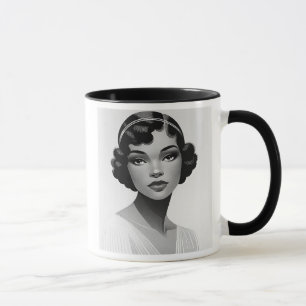 Mug L’élégance intemporelle d’une jeune femme.