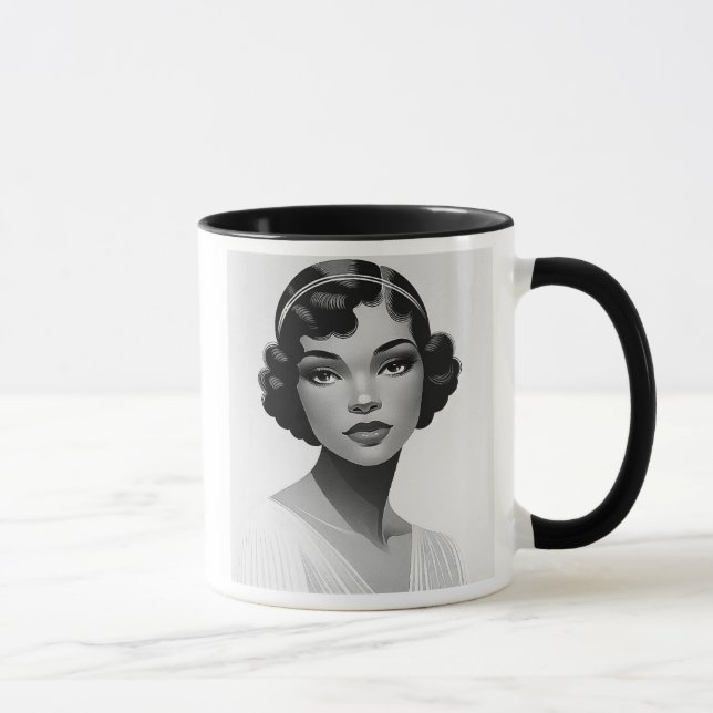 Mug L’élégance intemporelle d’une jeune femme. (Droite)