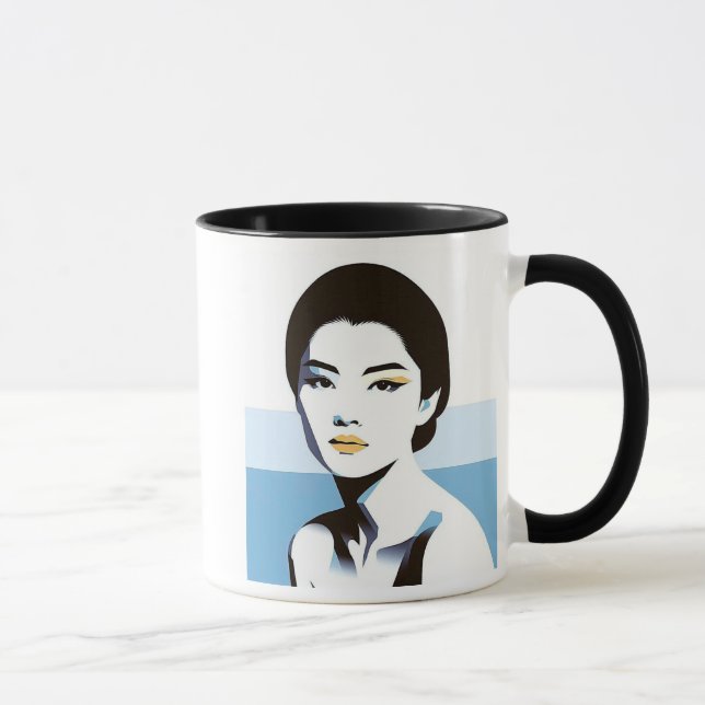 Mug L’élégance sereine d’un regard captivant. (Droite)