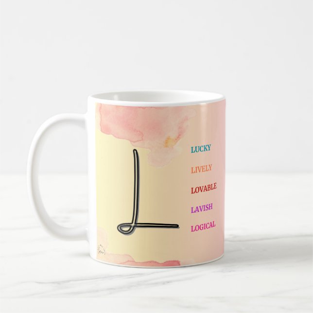 Mug "L" initial (11oz) (Gauche)
