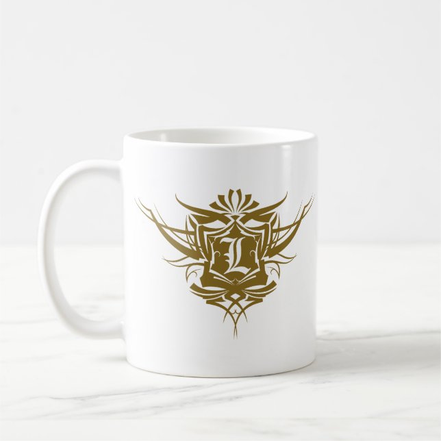 Mug L tatouage gothique d'or (Gauche)