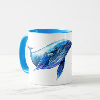 Mug La baleine bleue souhaite le Joyeux Noël