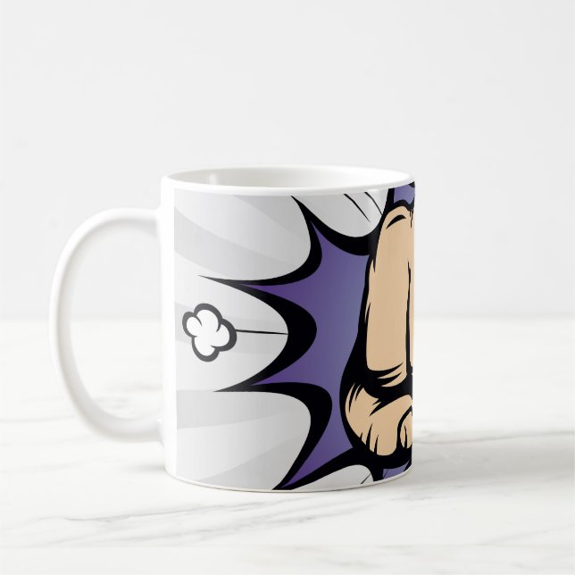 Mug La bande dessinée pop art bulle design. illustrati (Gauche)