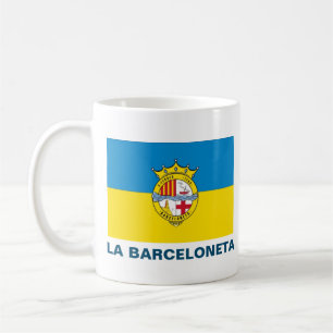 Mug La Barceloneta (drapeau, quartier à Barcelone