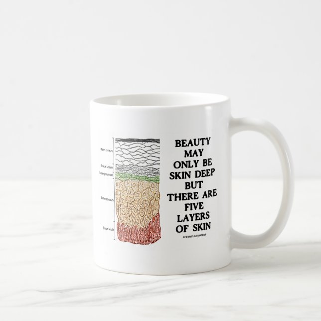 Mug La beauté peut être peau profondément mais cinq (Droite)